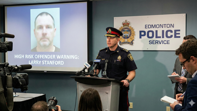 재범 위험 매우 높음… 흉악범 래리 스탠포드 에드먼턴 거주, 경찰 경보 발령