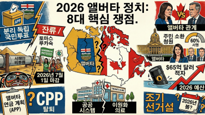2026년 앨버타 정치권 8대 관전 포인트