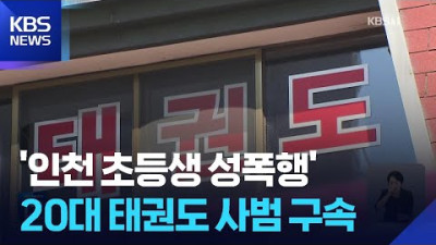 인천서 초등생 성폭행한 20대 태권도 사범 구속