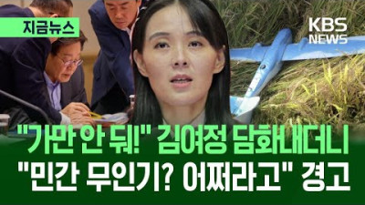 김여정 “명백한건 한국발 무인기의 영공침범…설명 있어야”
